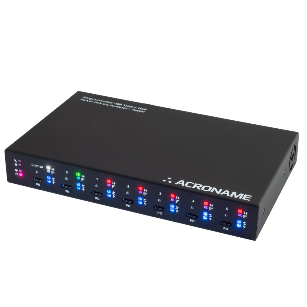 Acroname带电源传输分析仪的USB-C 集线器USBHub3c